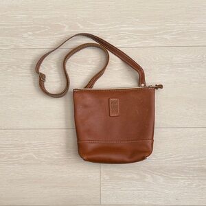 Portland Leather Brown Festival Crossbody Bag